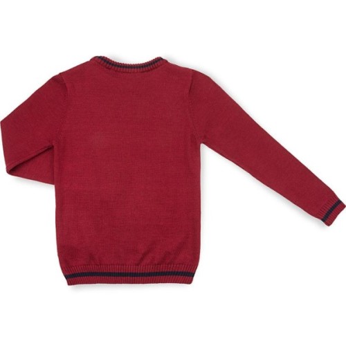 Кофта дитяча Na в'язана з косами (AFB1033-140B-red)