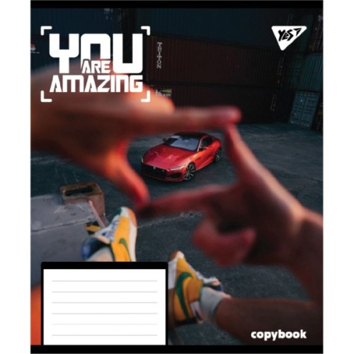 Зошит Yes You are amazing А5 48 аркушів клітинка (767942)