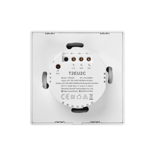 Розумний вимикач Sonoff T2EU2C-TX