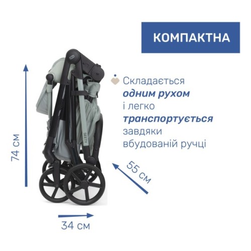 Коляска Chicco 2 в 1 Seety світло зелена (87097.76.01)