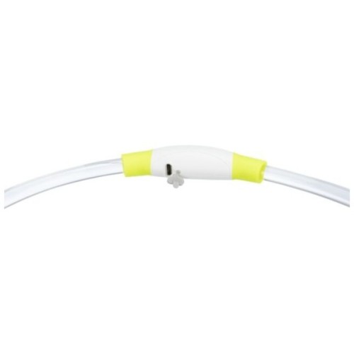 Нашийник для тварин Trixie Flash Light Ring USB мигаючий силіконовий зелений S–M 35 см/8 мм (4047974126608)