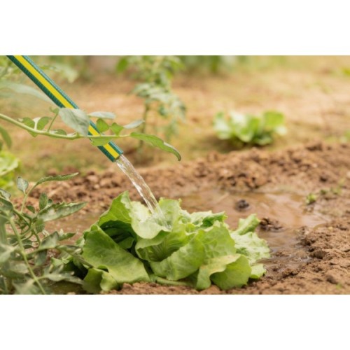 Шланг для поливу 2E AquaFlex Emerald Pro, 1/2", 50м, 4 шари, 20бар, -10…+60°C, зрошувач, 2 конектори, адаптер (2E-GHE12ED50)