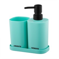 Набір для ванної кімнати Ardesto Vigor 3 предмети Блакитний 380 мл (ARHB3106TB)