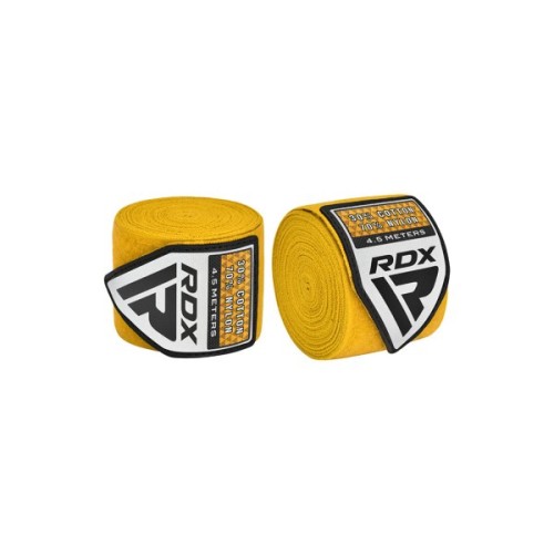 Бинт для спорту RDX WX Professional Boxing Hand Wraps Yellow 4.5м (HWX-RY+)