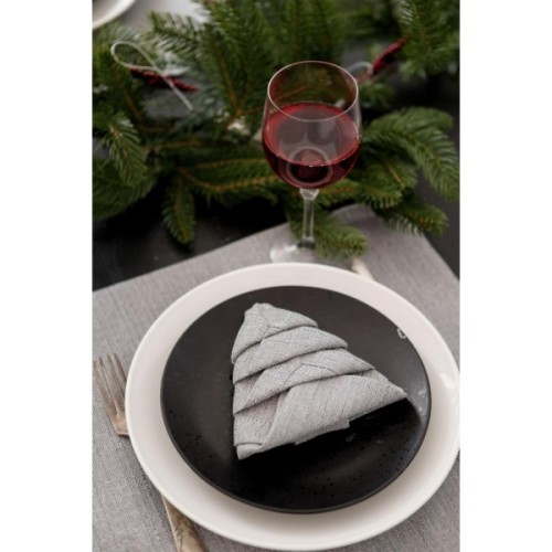 Серветка на стіл Прованс Перлина Silver 40х40 см (037584)