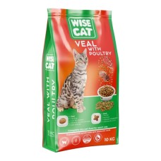 Сухий корм для кішок Wise Cat Veal with poultry 400 г (4820111141630)