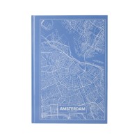 Канцелярська книга Axent Maps Amsterdam А4 в твердій обкладинці 96 аркушів в клітинку (8422-507-A)