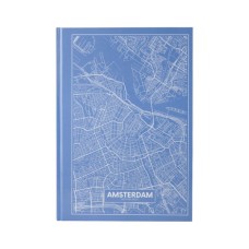 Канцелярська книга Axent Maps Amsterdam А4 в твердій обкладинці 96 аркушів в клітинку (8422-507-A)