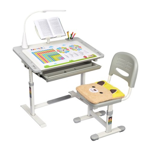 Парта зі стільцем FunDesk Littonia Grey (222529)