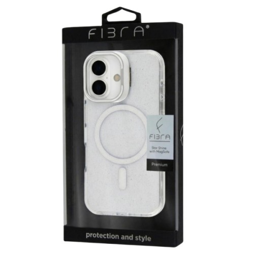 Чохол до мобільного телефона BeCover FIBRA Star Shine MagSafe Apple iPhone 17 White (715417)
