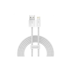 Дата кабель USB 2.0 AM to Lightning 2.0m 2.4A white Baseus (CALD000502)