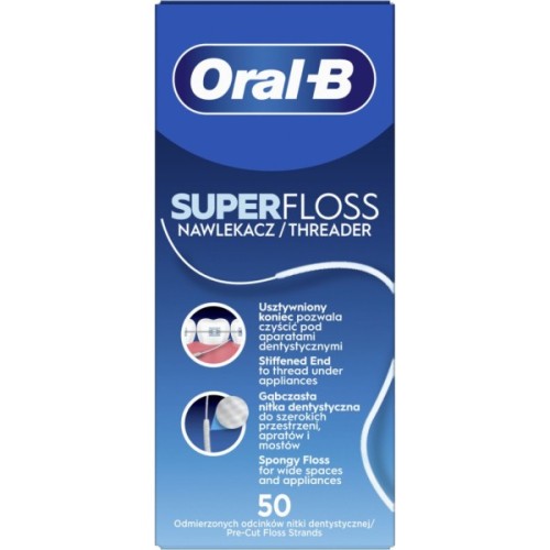 Зубна нитка Oral-B SuperFloss 50 шт. (8700216538961)