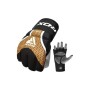 Рукавички для MMA RDX Aura Plus T-17 Black Golden S (GGR-T17BGL-S+)