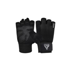 Рукавички для фітнесу RDX W1 Half Black Plus XL (WGA-W1HB-XL+) Рукавички для фітнесу RDX W1 Half Black Plus XL (WGA-W1HB-XL+)