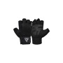 Рукавички для фітнесу RDX W1 Half Black Plus XL (WGA-W1HB-XL+)