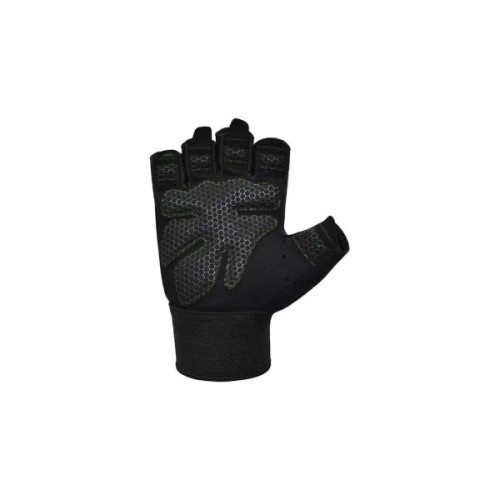 Рукавички для фітнесу RDX W1 Half Black Plus XL (WGA-W1HB-XL+)