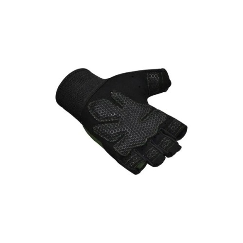 Рукавички для фітнесу RDX W1 Half Black Plus XL (WGA-W1HB-XL+)