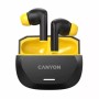 Навушники Canyon Hexagon 7 TWS ANC+ENC Wireless Charge Black/Yellow (CNS-TWS7BY)