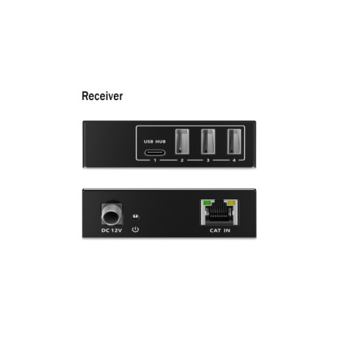 Адаптер Digitus USB extender 100 m RJ-45 to 3xUSB-A + 1xUSB-C (DA-73121)