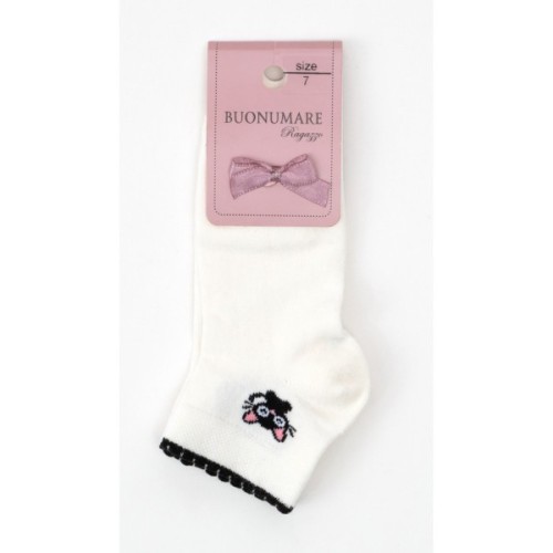 Шкарпетки дитячі BNM з котиком (M0C0201-0138-7G-beige)