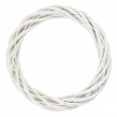 Різдвяний вінок YES! Fun ротанговий білий 30 см (974267)