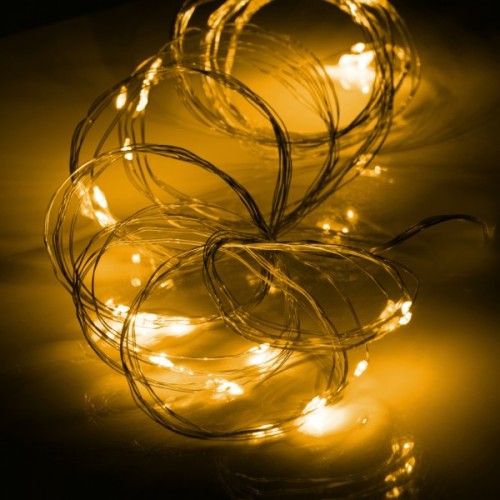 Гірлянда YES! Fun Пучок на мідному дроті 50 LED Тепло-біла 1 м Статична На батарейках (975013)