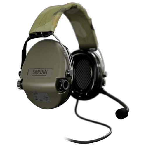 Тактичні навушники Sordin Supreme MIL CC з верхнім тримачем (75332-06-S)