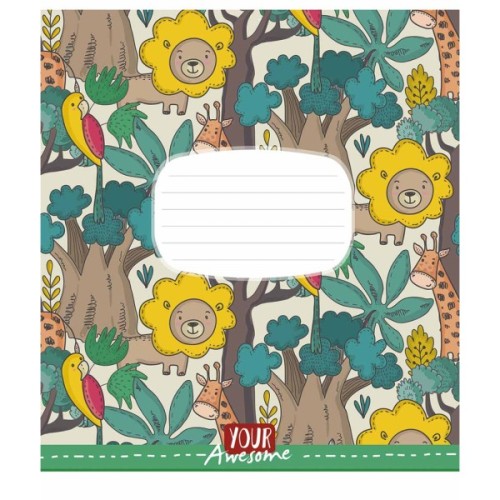 Зошит Школярик Funny cuties 24 аркуша лінія (024-3142L)