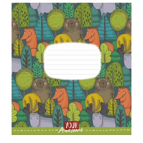 Зошит Школярик Funny cuties 24 аркуша лінія (024-3142L)