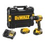 Шуруповерт DeWALT XR Li-Ion 18V 2x5Ah, 74 Нм, 0-450/0-1650 об/хв, 1.17 кг, TSTAK (DCD799P2T)
