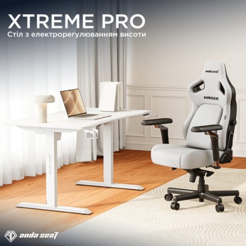 Комп'ютерний стіл Anda Seat Xtreme Pro White (AD-D-DD1-1400-08-W)