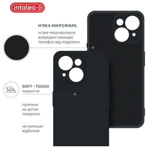 Чохол до мобільного телефона Intaleo SoftShell Apple iPhone 15 Black (1283126585258)