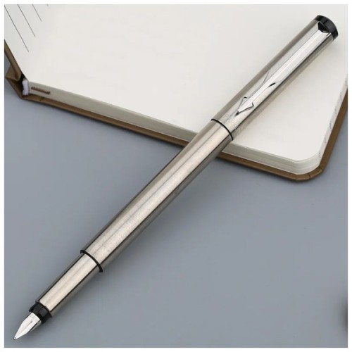 Ручка пір'яна Parker VECTOR 17  Stainless Steel  FP F (05 011)