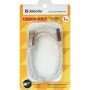 Дата кабель USB 2.0 AM to Micro 5P 1.0m GrayLED backlight Defender (87554)