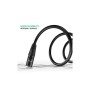 Кабель мультимедійний XLR M to XLR F 2.0m AV130 black Ugreen (20710)