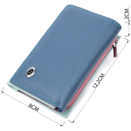 Гаманець ST Leather З натуральної шкіри Різнокольоровий (19459)