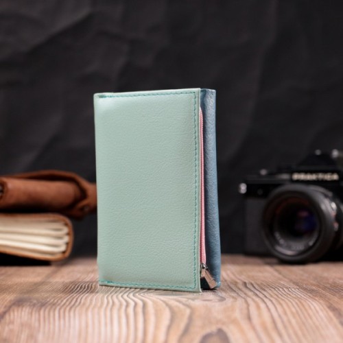 Гаманець ST Leather З натуральної шкіри Різнокольоровий (19459)