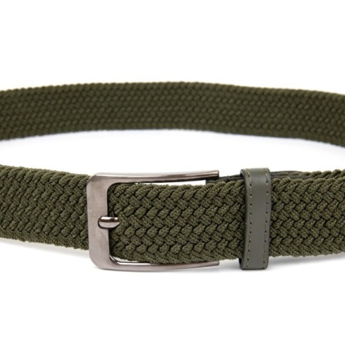 Ремінь Vintage Текстильний чоловічий Оливковий (20527)