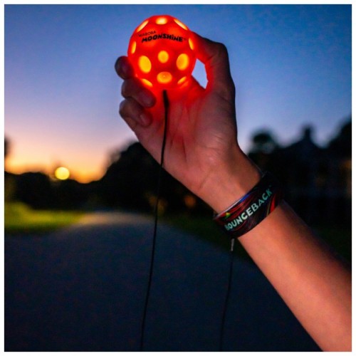 М'яч дитячий Waboba ball 331C04_A LED Bounceback x Returning moon in Blister (RED) (840001933101)