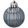 Ялинкова іграшка Chomik пластикові кульки 16 шт, 4 см, сріблясті і біли (5900779877351_3)
