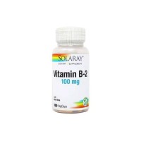 Вітамін Solaray Вітамін B2, 100 Мг, 100 капсул (SOR04327)