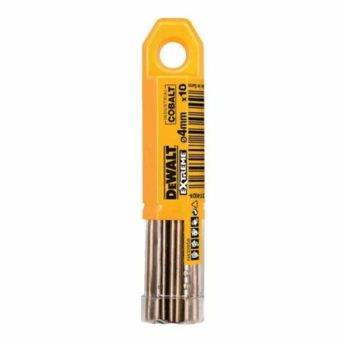 Свердло DeWALT EXTREME INDUSTRIAL COBALT HSS-CO, 4 х 75 х 43 мм, 10 шт (DT4924)