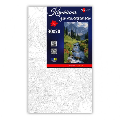 Картина по номерам Santi Гірський пейзаж 30х50 см (955555)