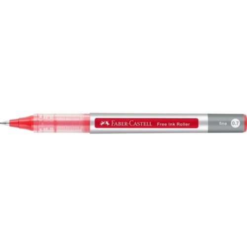 Ролер Faber-Castell Free Ink rollerball, колір чорнила червоний, 0,7 мм, одноразова (29193)