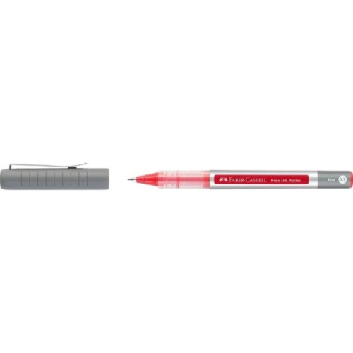 Ролер Faber-Castell Free Ink rollerball, колір чорнила червоний, 0,7 мм, одноразова (29193)