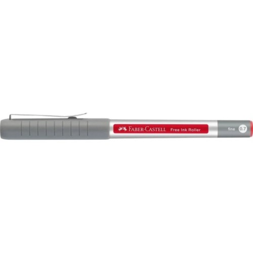 Ролер Faber-Castell Free Ink rollerball, колір чорнила червоний, 0,7 мм, одноразова (29193)