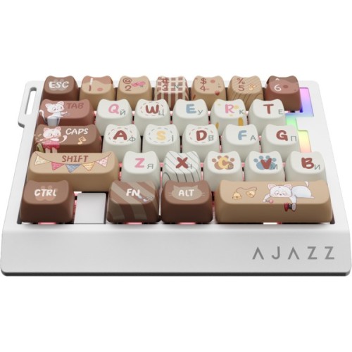 Клавіатура Ajazz AK029 Meow Magnetic Switch USB UA Beige (AK029-M-Y)