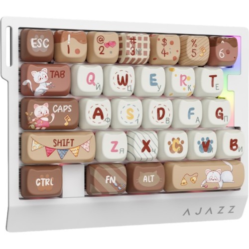 Клавіатура Ajazz AK029 Meow Magnetic Switch USB UA Beige (AK029-M-Y)
