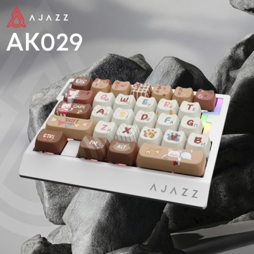 Клавіатура Ajazz AK029 Meow Magnetic Switch USB UA Beige (AK029-M-Y)