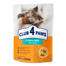 Сухий корм для кішок Club 4 Paws Преміум Sterilised з куркою 900 г (4820269144811)